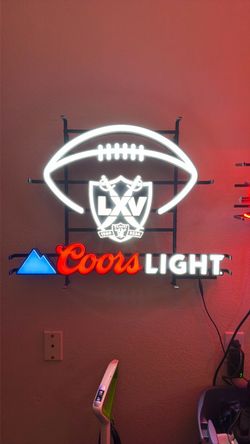 Coors light raiders sign
