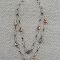19 Inches Italian Made Multi Color Necklace