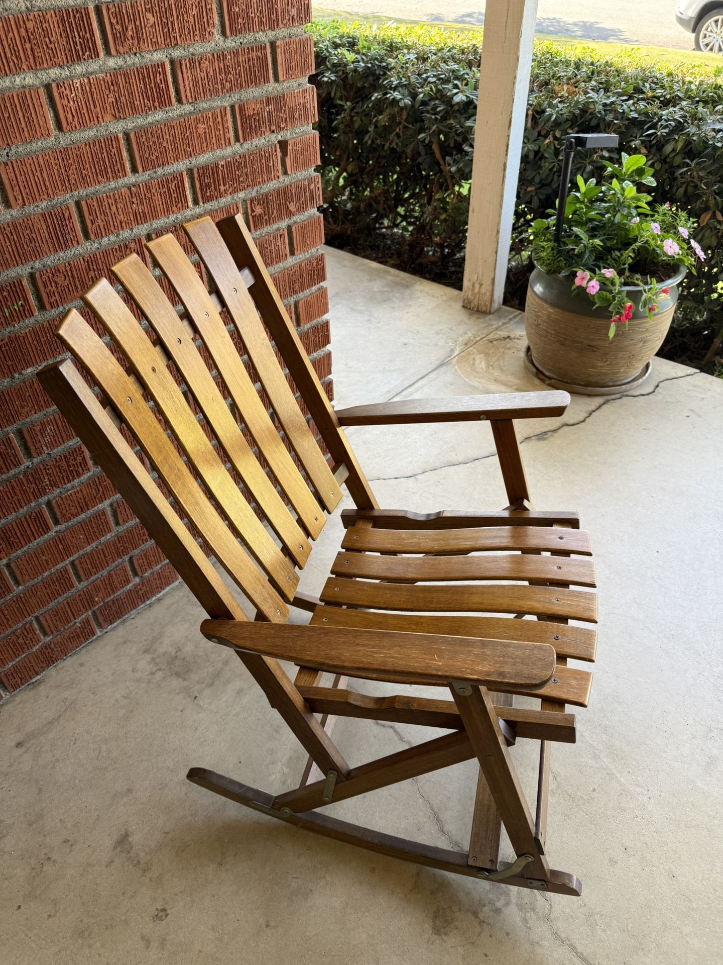 Vintage Adirondack style rocking chair