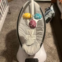 4moms MamaRoo Multi- Motion Baby Swing & Safety Strap Fastener, Bluetooth Baby Swing