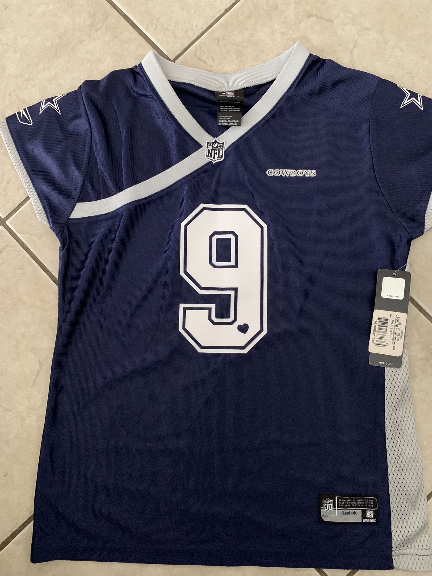 NFL Girls Dallas Cowboys Romo #9 Jersey