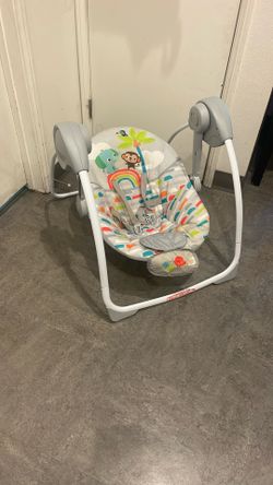 Bright Starts Playful Paradise Portable Compact Baby Swing.