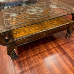 Glass Top Coffee Table