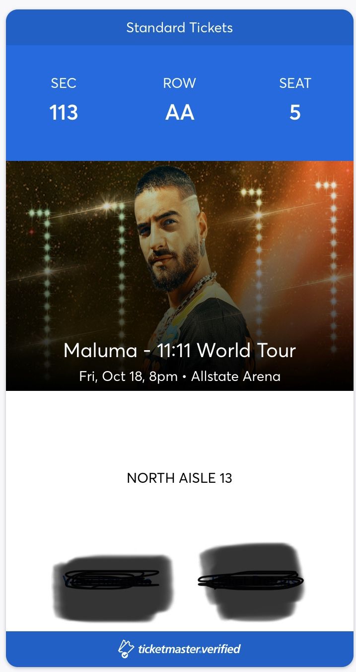 Maluma Ticket