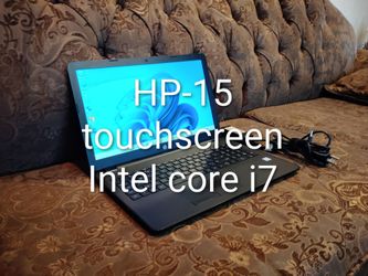 Touchscreen Laptop HP-15-bs038dx-core i7-8gb ram-256gb HD SSD solid-go-od for stud-ents.