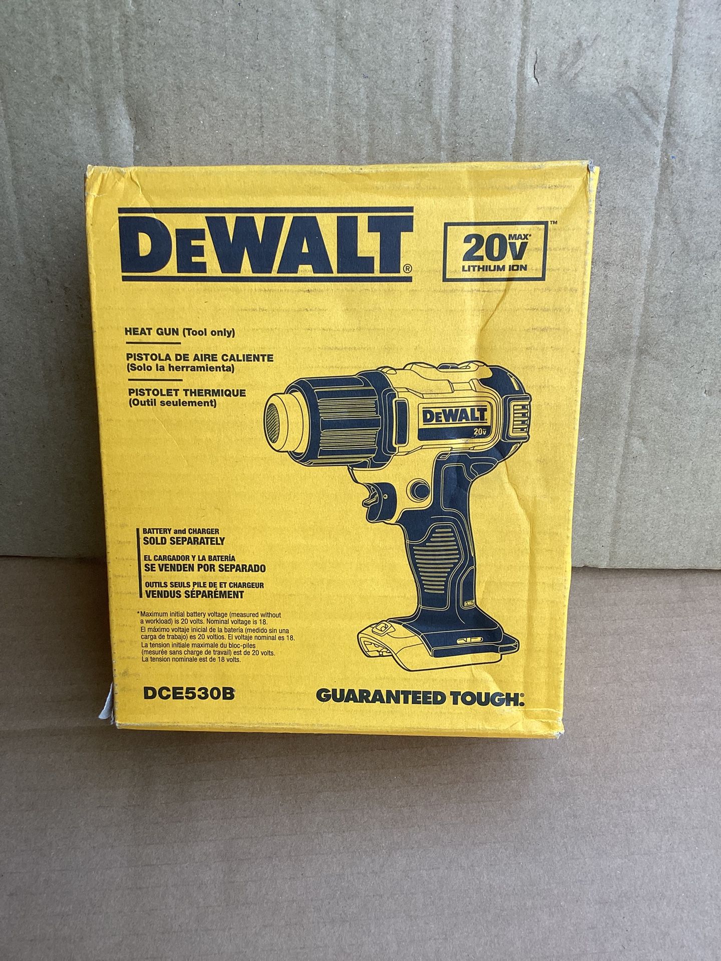 DEWALT 20V MAX CORDLESS COMPACT HEAT GUN ( TOL ONLY )
