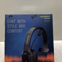 HomeSpot JM100 Trucker Bluetooth Headset with AI Noise Canceling, Wireless Headset with Rotatable Microphone and Big Mute Button, 34 Hrs Talk Time for