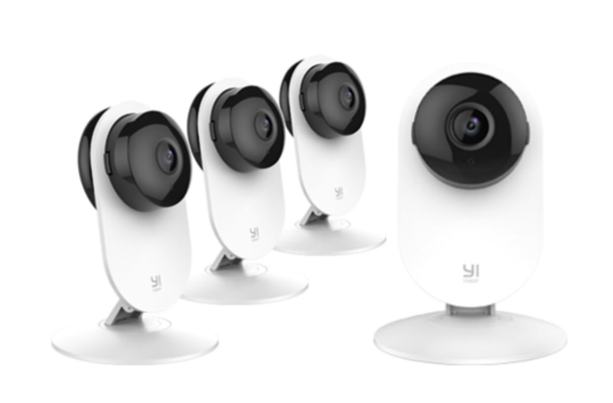 ** NEW IN BOX ** YI (4) HD Night Vision 1080P Cloud or SD Card Home Camera Surveillance System AI+