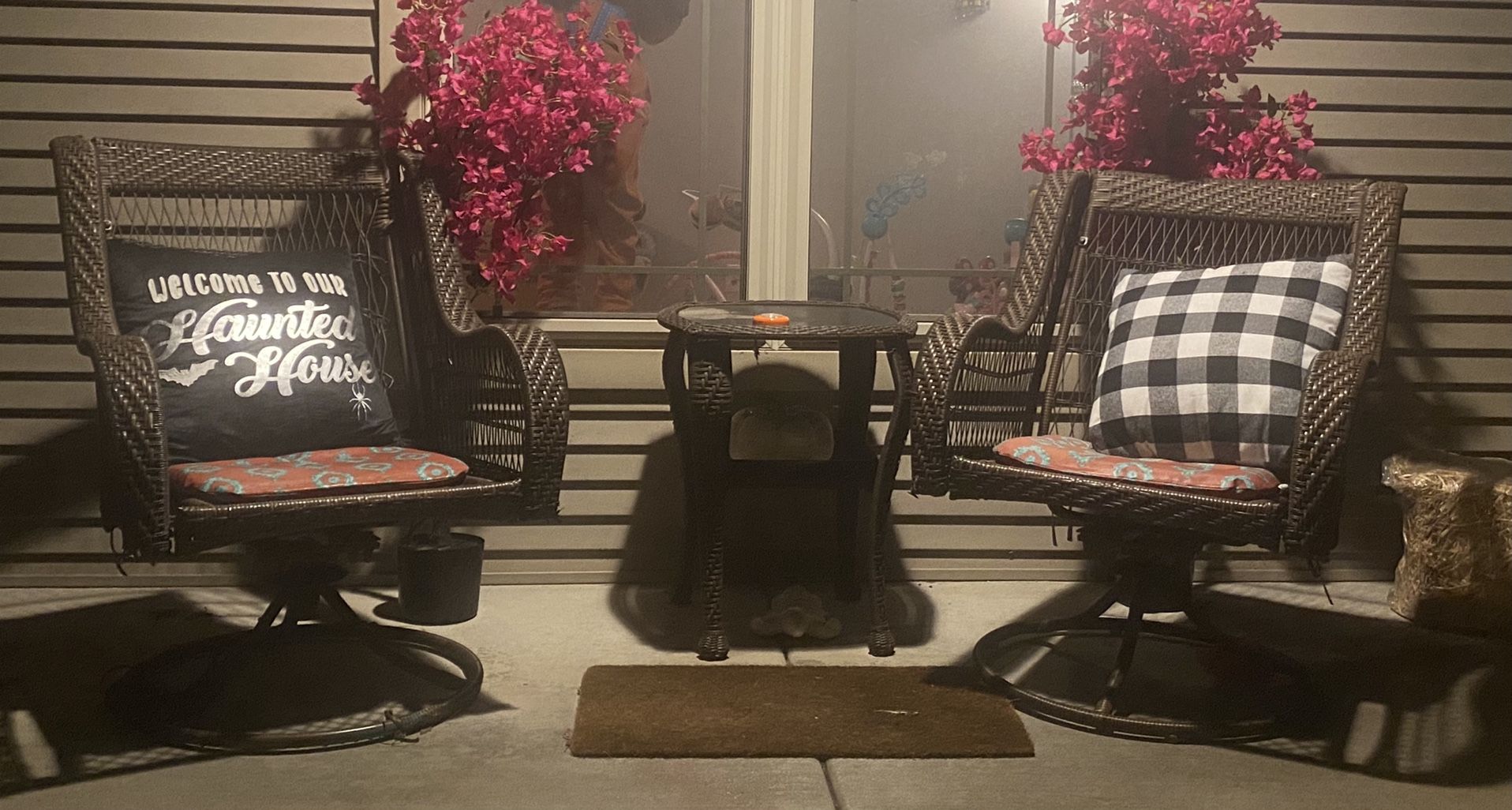 2 Chairs And Matching Table- Patio Set 