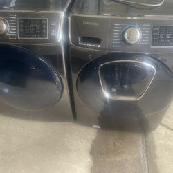 Samsung Washer And Dryer Black Smart