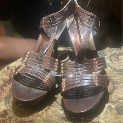 Copper Brown Guess Platform Heels 