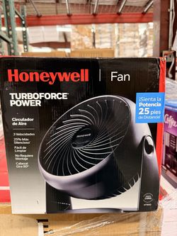Honeywell TurboForce HT-900 Table Fan, 3 Speeds, Black, New, Damaged Box