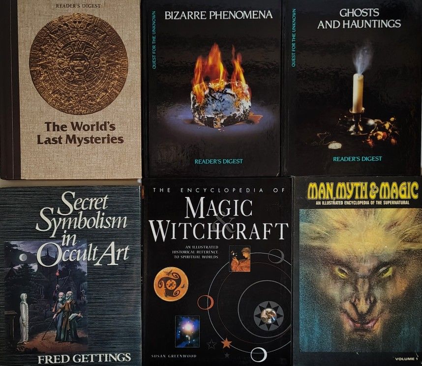 Paranormal Supernatural Hardback BooksLot of 6 from 70s - 90s