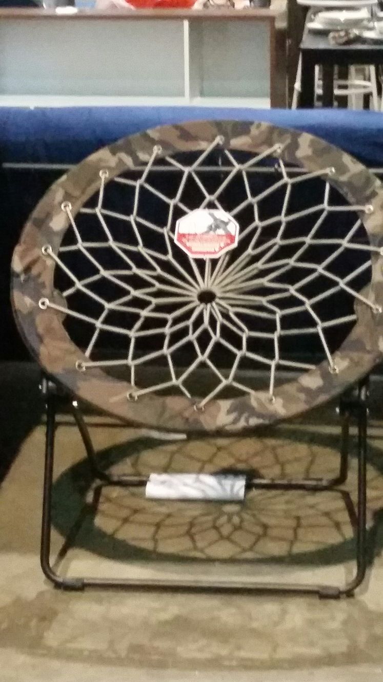 New camo saucer chair