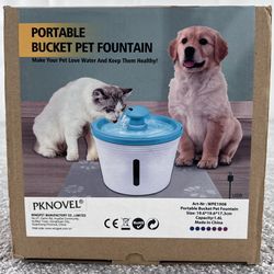 Portable Pet Water Fountain for Travel or Home Perfect for Dogs & Cats New! 