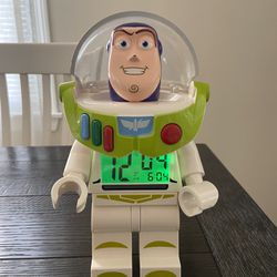 2010 LEGO Disney Pixar Toy Story Buzz Lightyear Alarm Clock 8" Minifig Rare