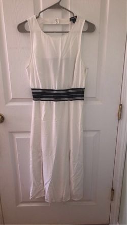 Trouvé (Nordstrom) white cutout back dress