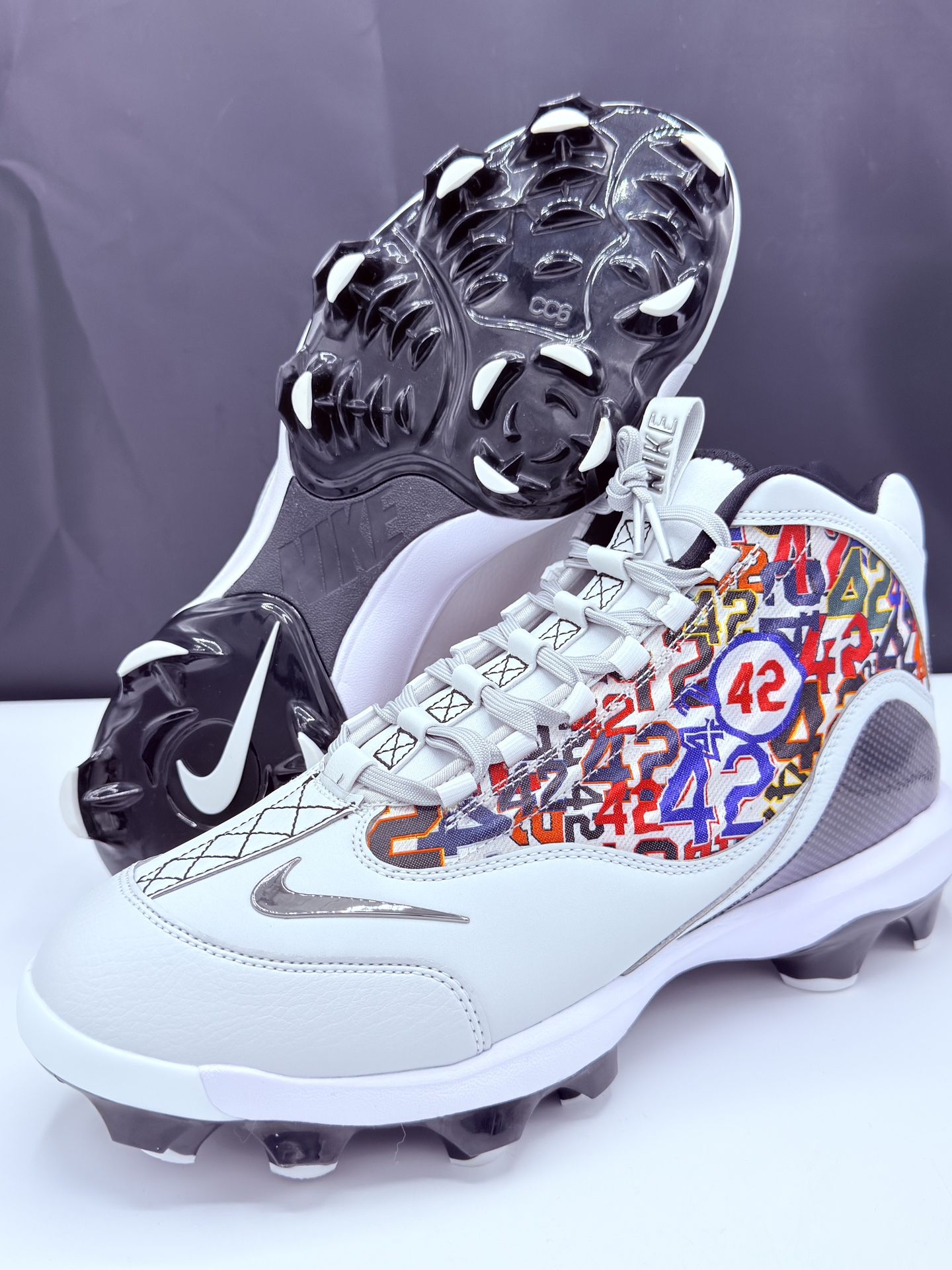 Nike Griffey 2 MCS Jackie Robinson Day Baseball Cleats Men display picture 2