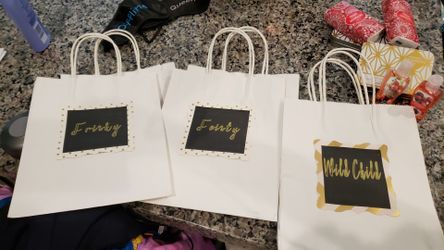 Bridal shower goody bags