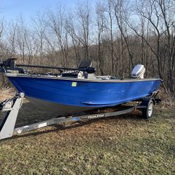 1995 Bass Tracker Pro V 17 Fishing Boat