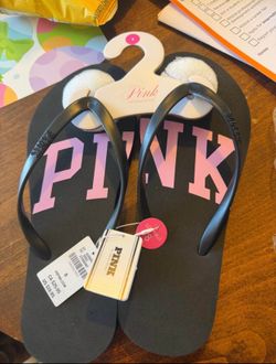 VS Pink Flip Flops