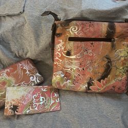 Purse w/matching wallet & checkbook holder