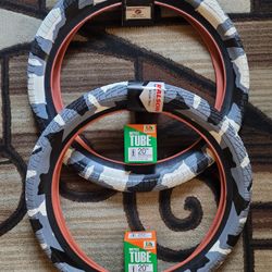 NEW Bicycle Bmx Fat Tires 20" Gray Camo