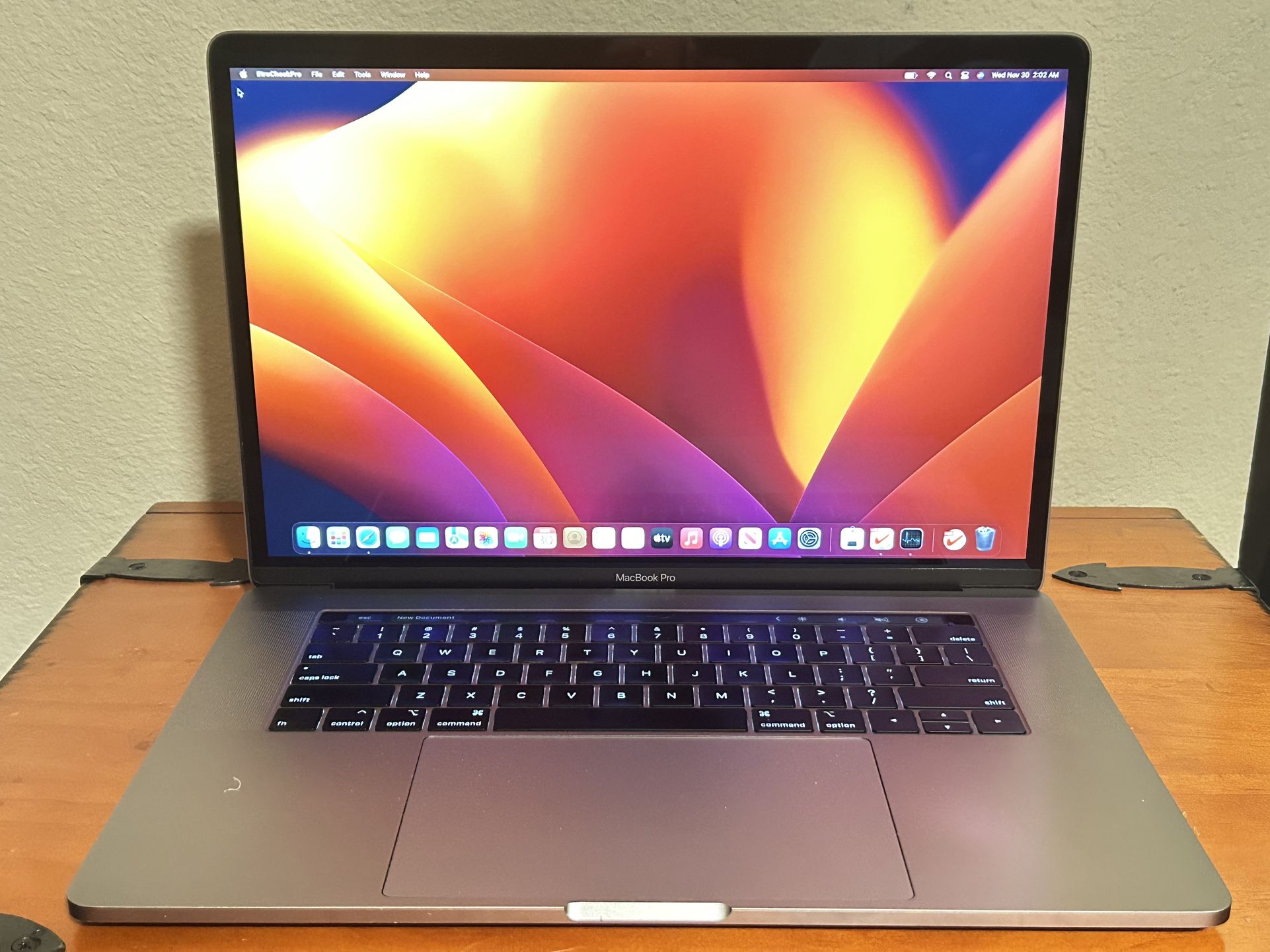 2018 15” MacBook Pro i9 32gb RAM