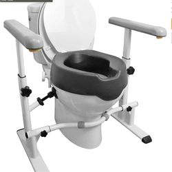 Toilet Safety Rails With Raised Seat