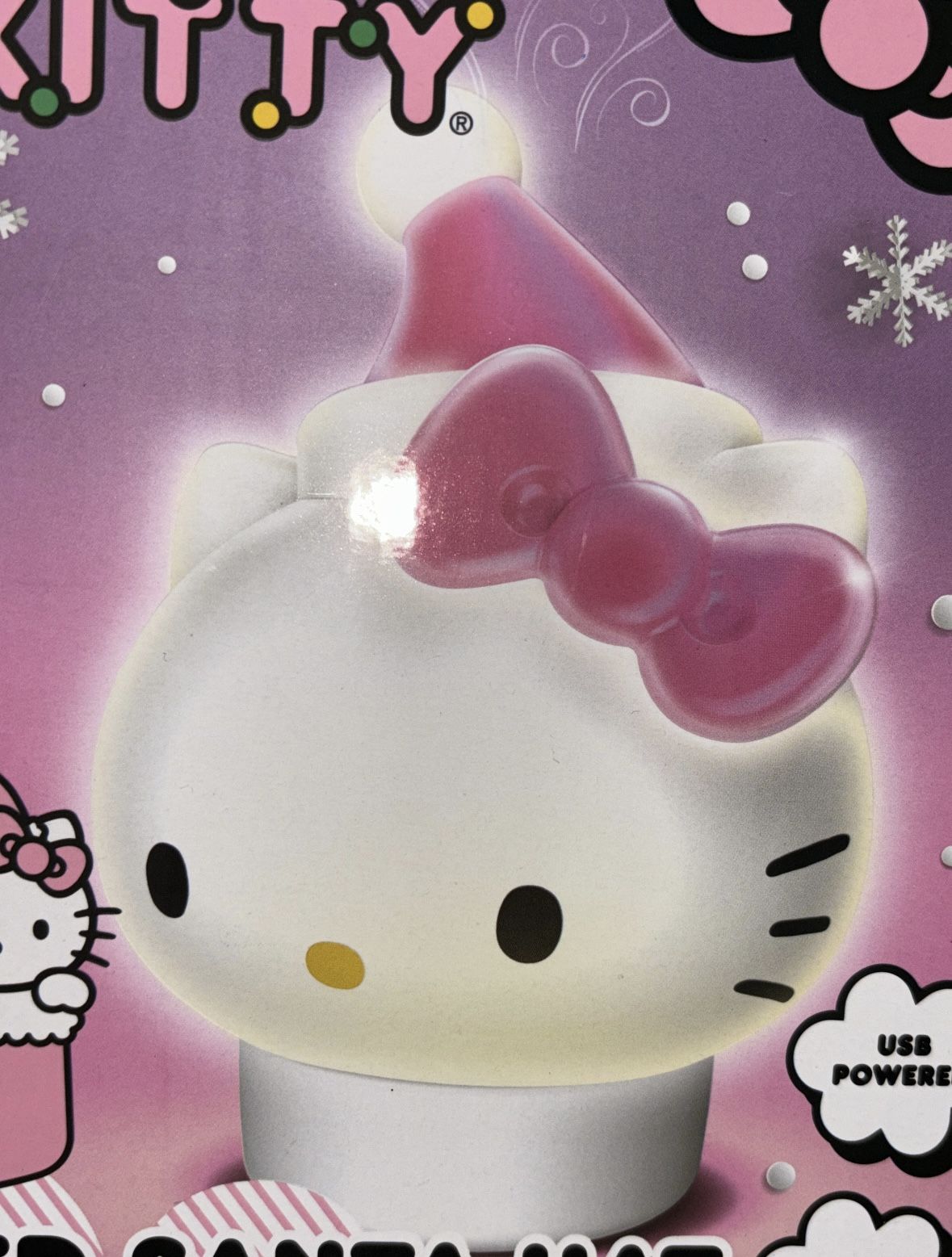 HELLO KITTY CHRISTMAS LED SANTA AROMA HAT FAN