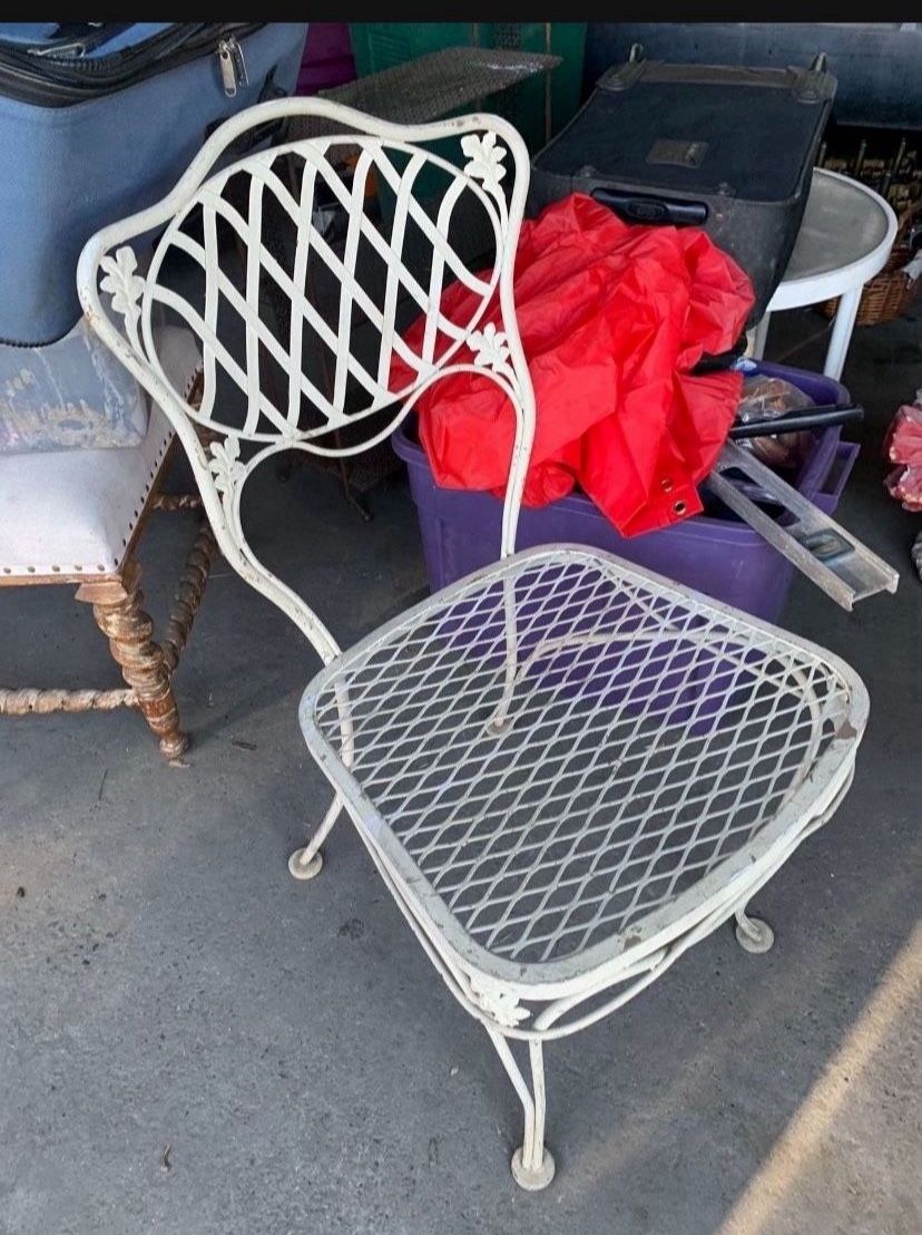 Ottoman And Chair.