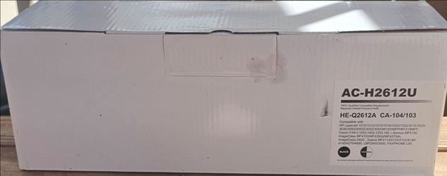 New AC-H2612U Compatible Black Toner Cartridge (Replaces HP Q2612A 12A / Canon FX
