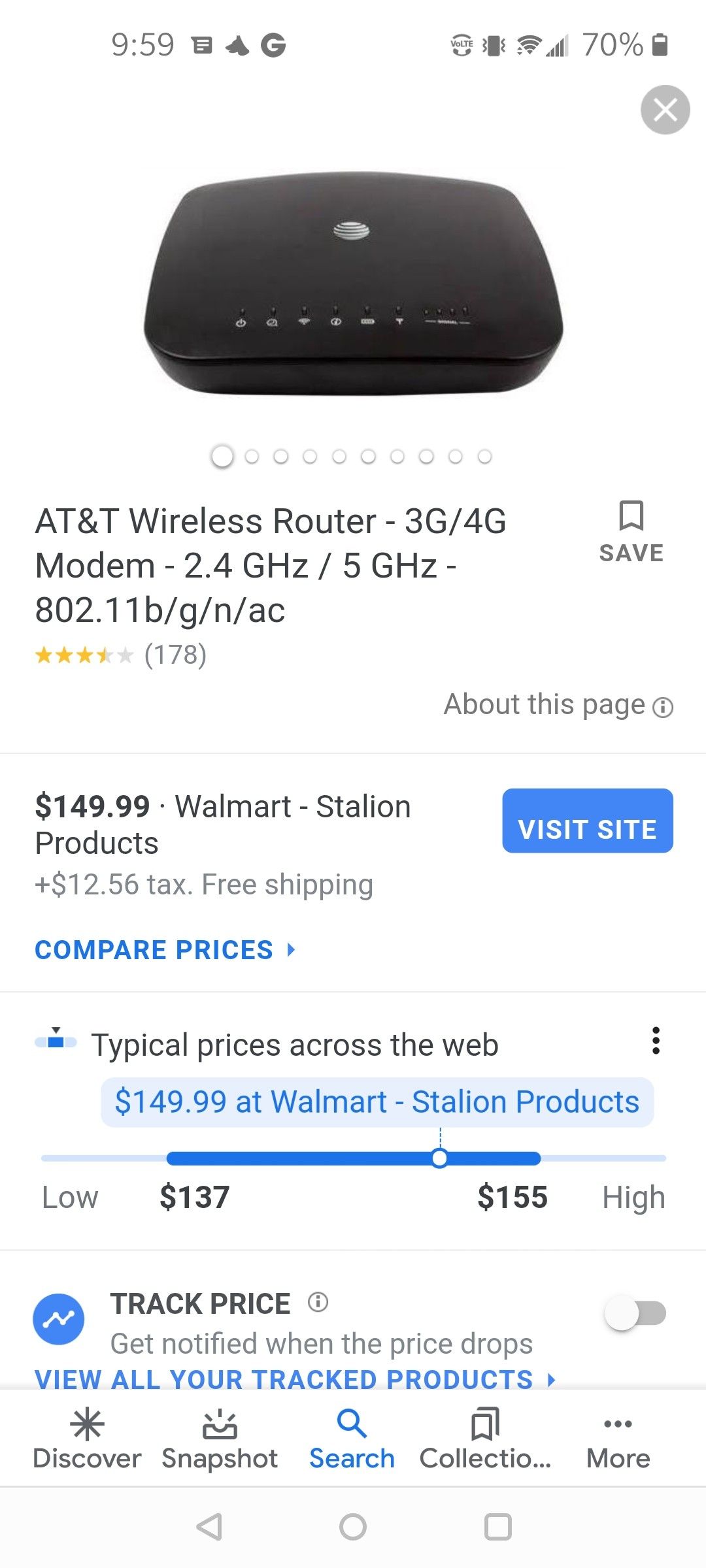 At&t 4g wireless modem Wi-1390