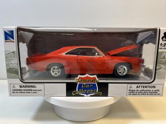 1969 Dodge Charger R/T Diecast Model Car: 1/24 Scale, New In the Box By New Ray