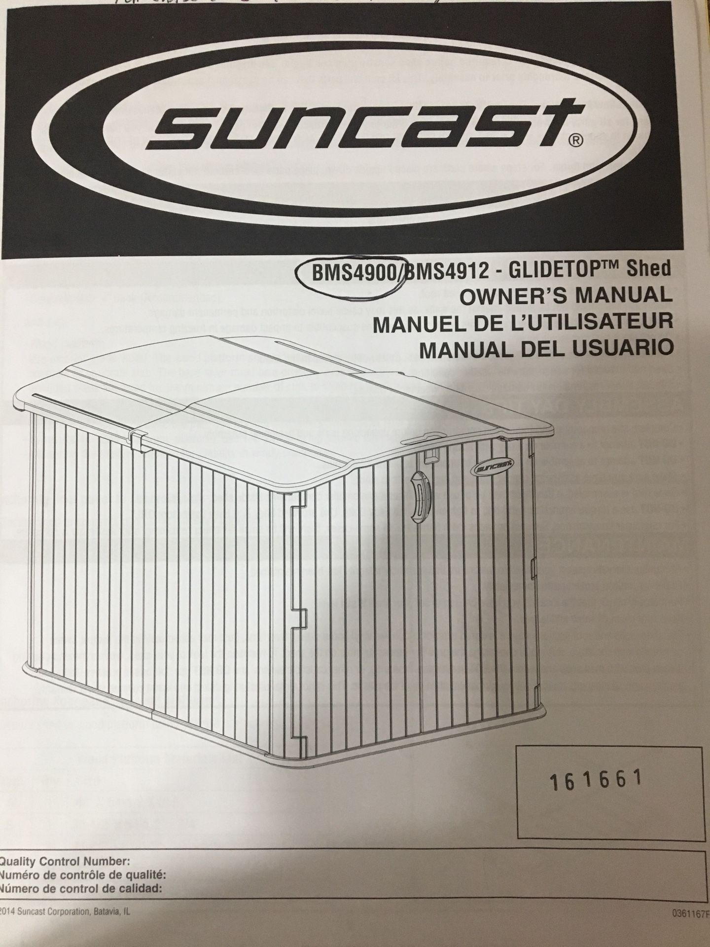 Suncast BMS4900 Outdoor Shed