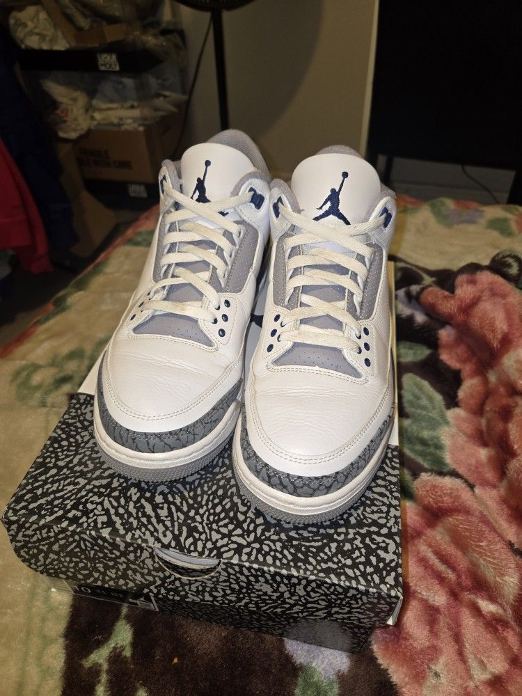 Jordan 3 Retro Midnight Navy Size 10M
