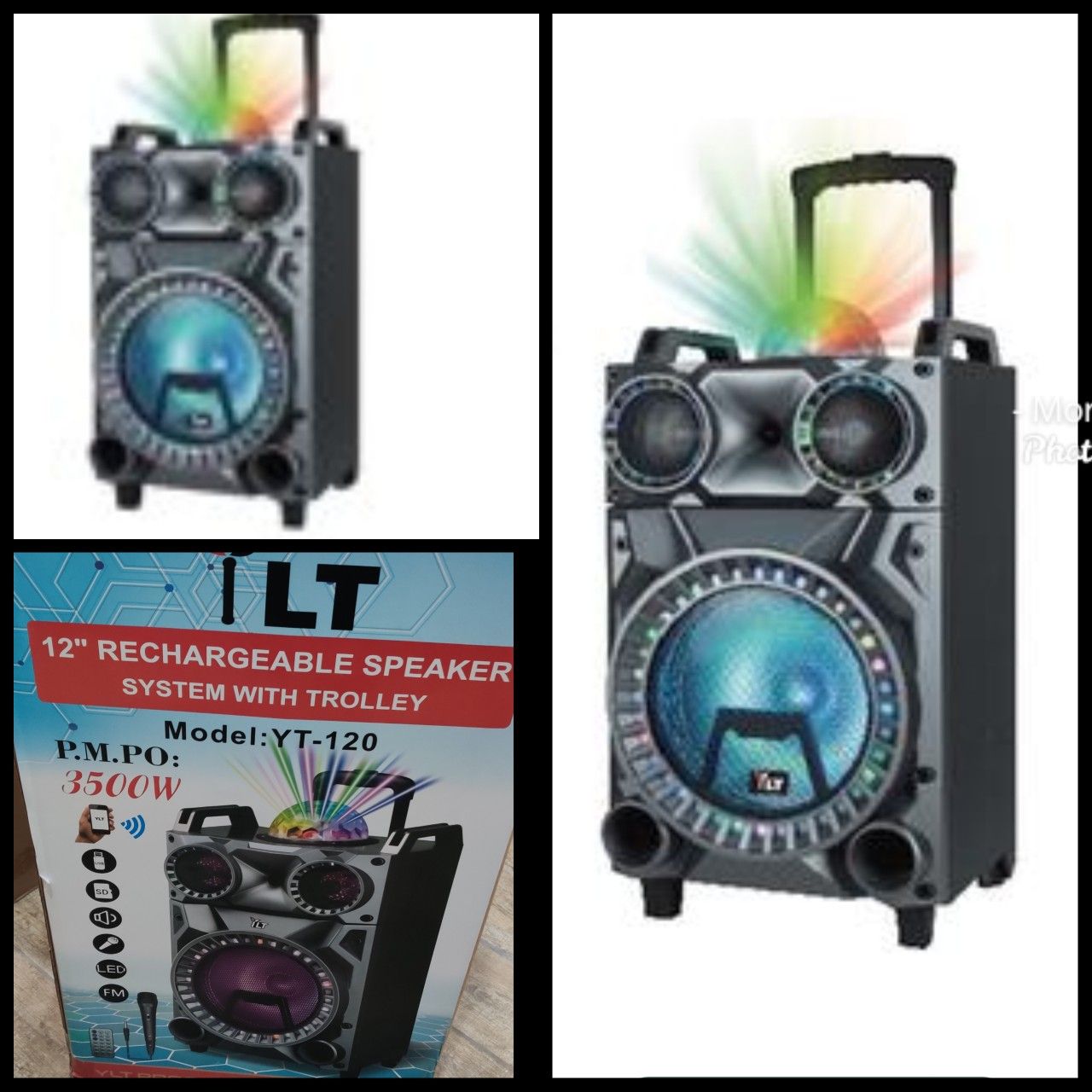YLT 12 RECHARGEABLE SPEAKER WITH TROLLEY