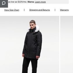 Moose Knuckles Down Jacket with Fox Fur Hoodie 