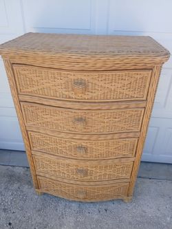 Pier One Imports Natural Wicker chest of drawers