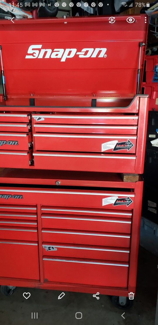 Snap On Tool Box and Snap On Car Tools