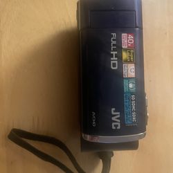 Beautiful Dark Blue JVC Everio HD Camcorder 