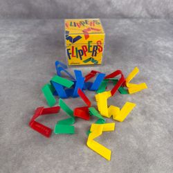 Vintage TEDCO Flippers Game 1989 Dexterity Skill Toy Complete 16 Pc USA