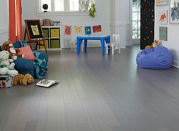 FLOORING Supreme Bamboo 3/8" x 3-15/16" Haze Gray Horizontal Bamboo