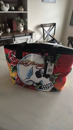 Brand new Ed Hardy tote with inner pocket