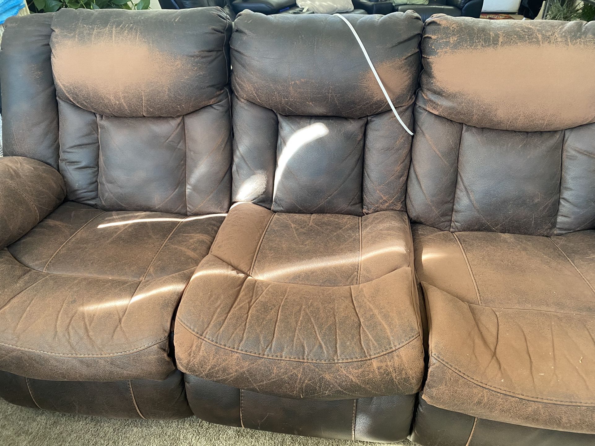 Brown Leather Recliner
