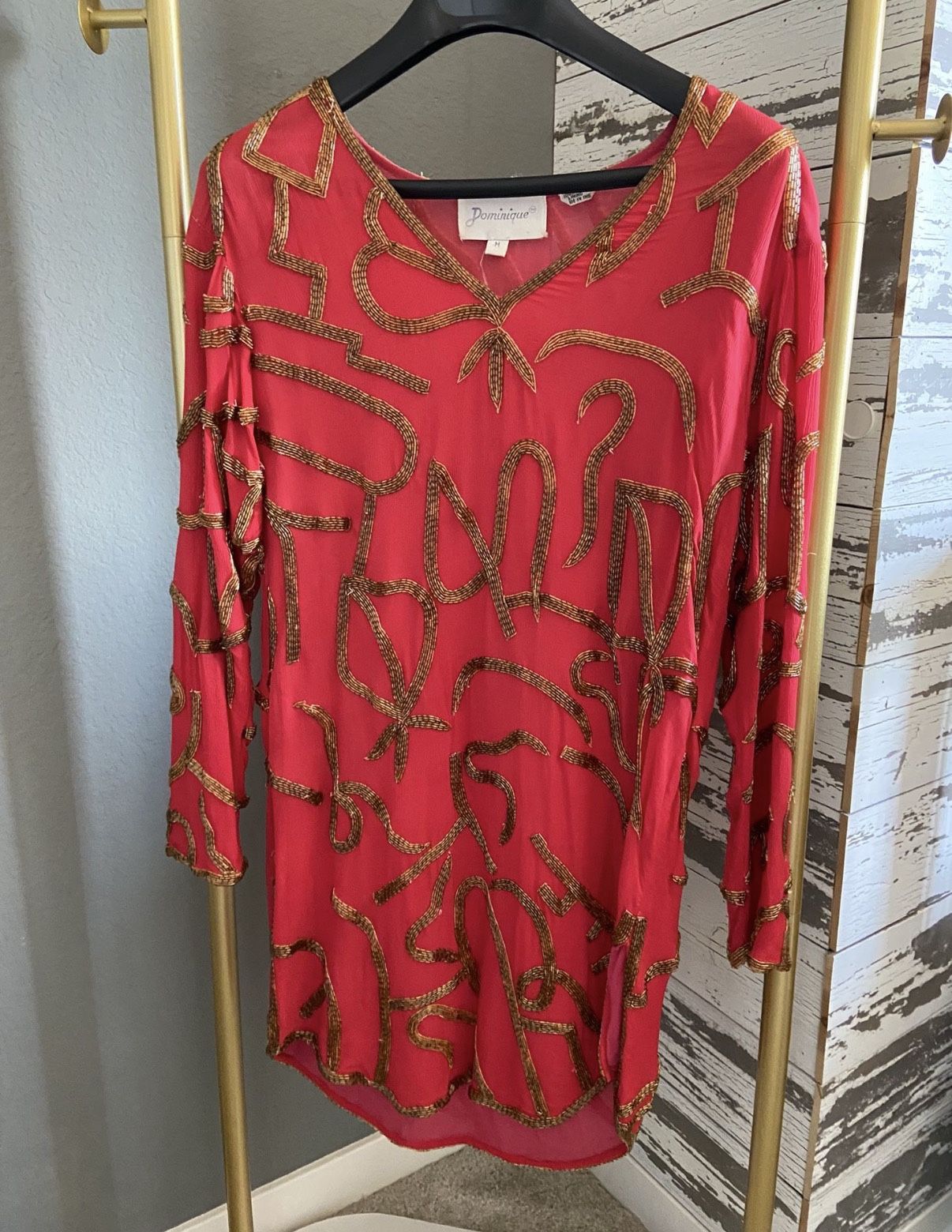 Vintage Beaded Cocktail Dress