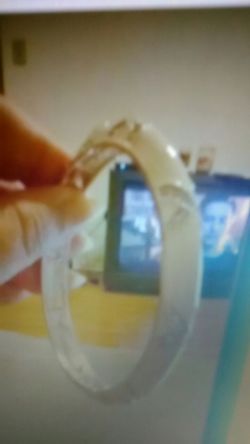 Brand new in box, Embellished Cross bangle White bracelet size large