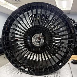 22” inch Mercedes GLS GLE 22x10 5x112 et offset 35 gloss black brand new set of (4)