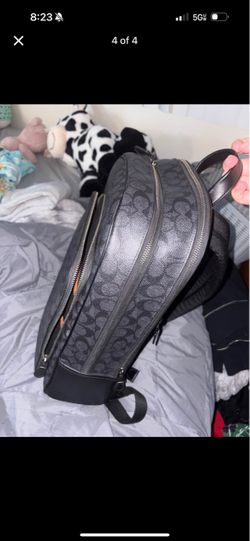Coach Signature Backpack Black