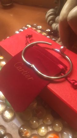 Cartier silver nail bracelet